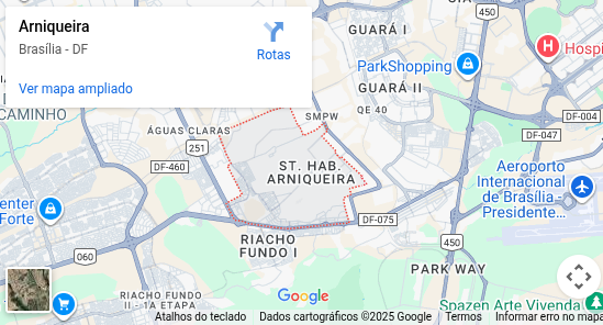 Mapa aluguel de espaço para guardar coisas